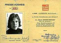 Erster Presseausweis 1973