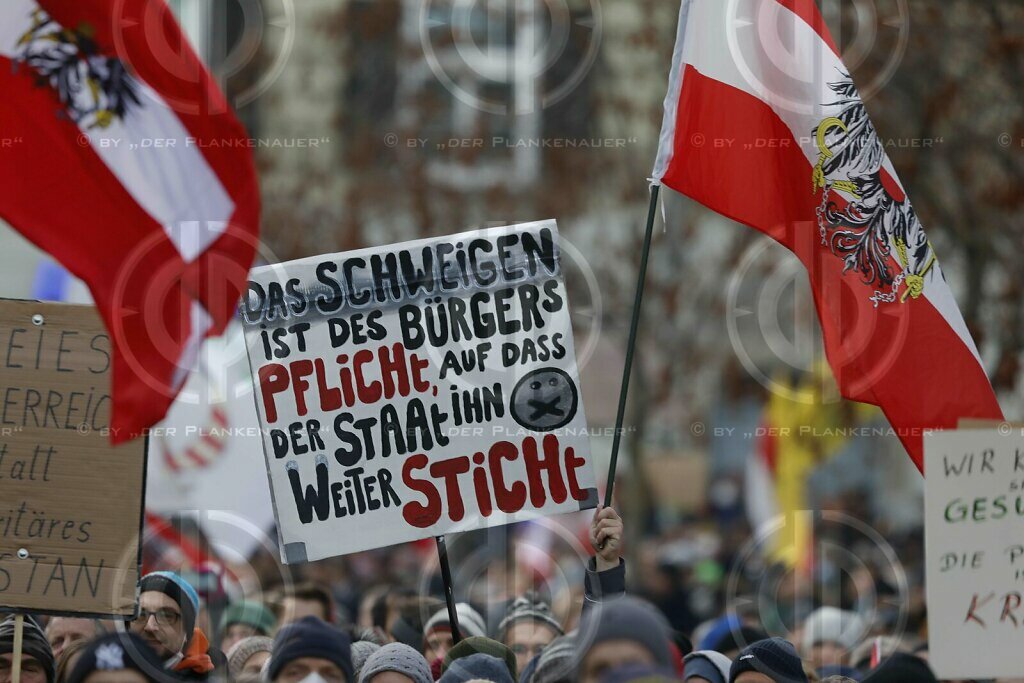 Demo Keine Impfplicht in Graz am 12.12.2021