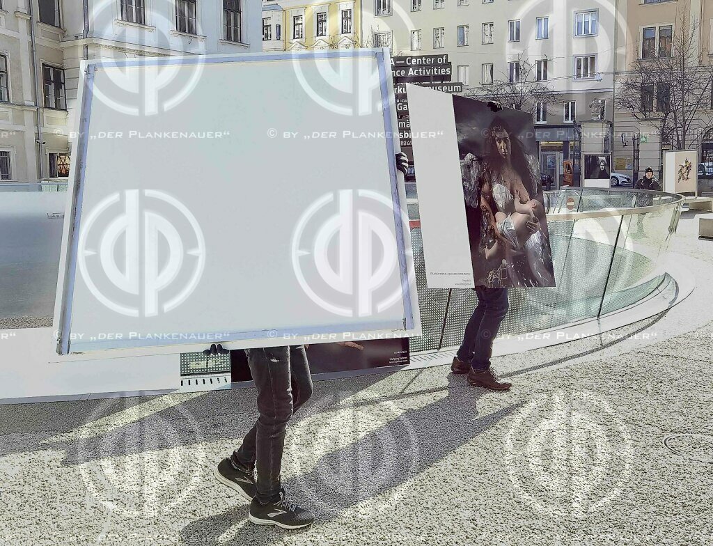 Menschenbilder in Graz, Aufbau am 11.03.2022